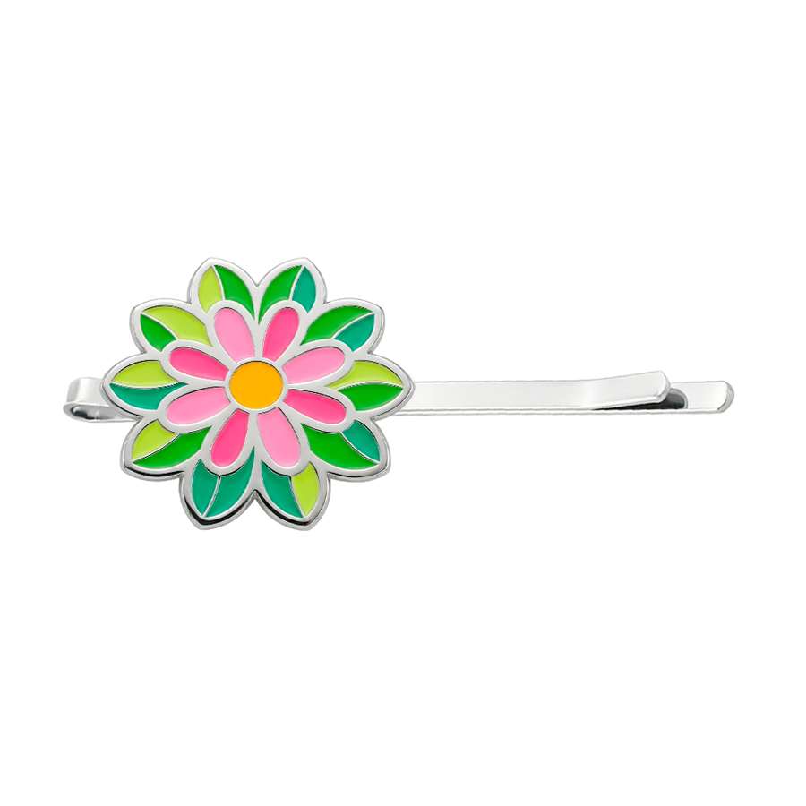 Soft Enamel Metal Hair Clips - Custom Ribbons Now