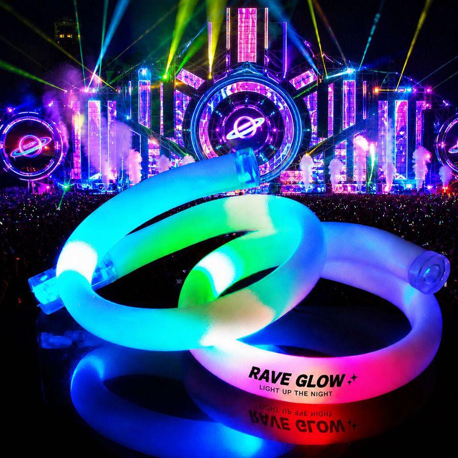 Glow Tube Wristbands - Custom Ribbons Now