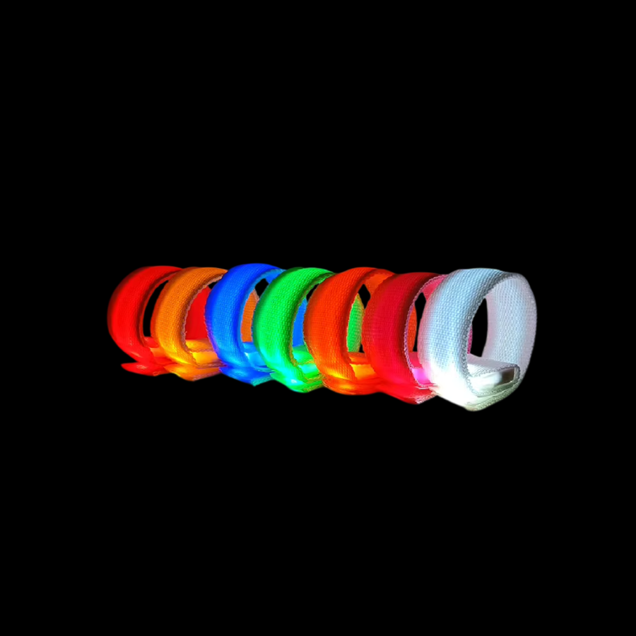 Glow Velcro Wristbands - Custom Ribbons Now