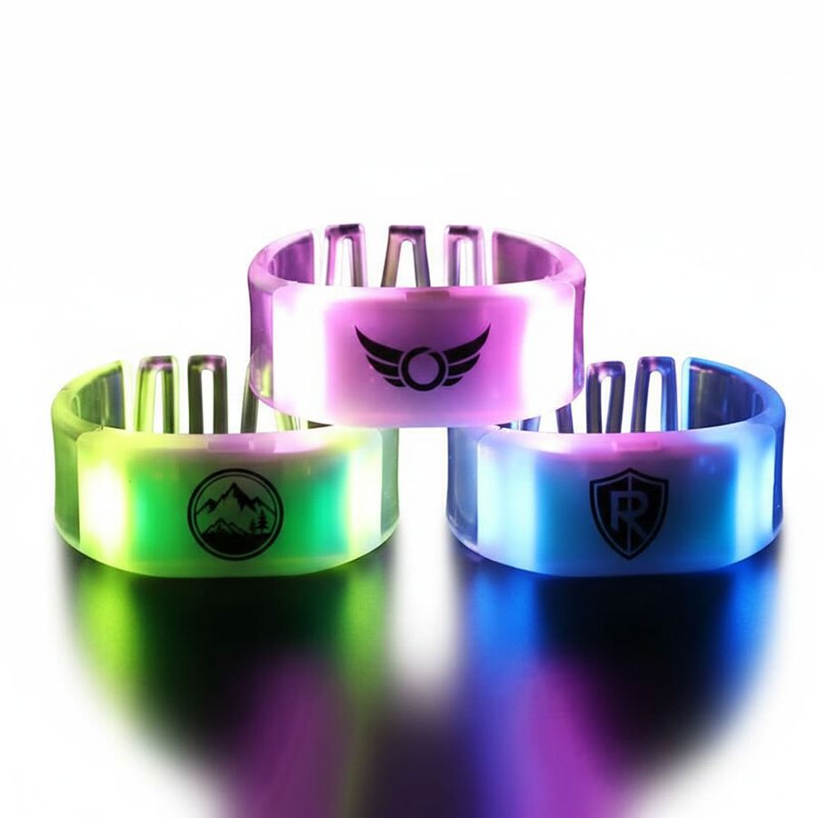 Glow Bangle Wristbands - Custom Ribbons Now