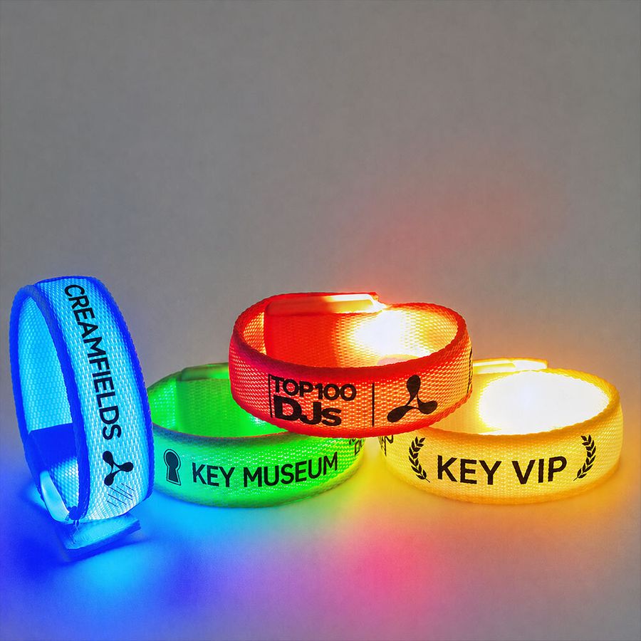 Glow Velcro Wristbands - Custom Ribbons Now