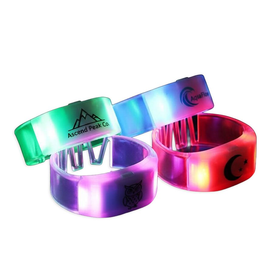 Glow Bangle Wristbands - Custom Ribbons Now