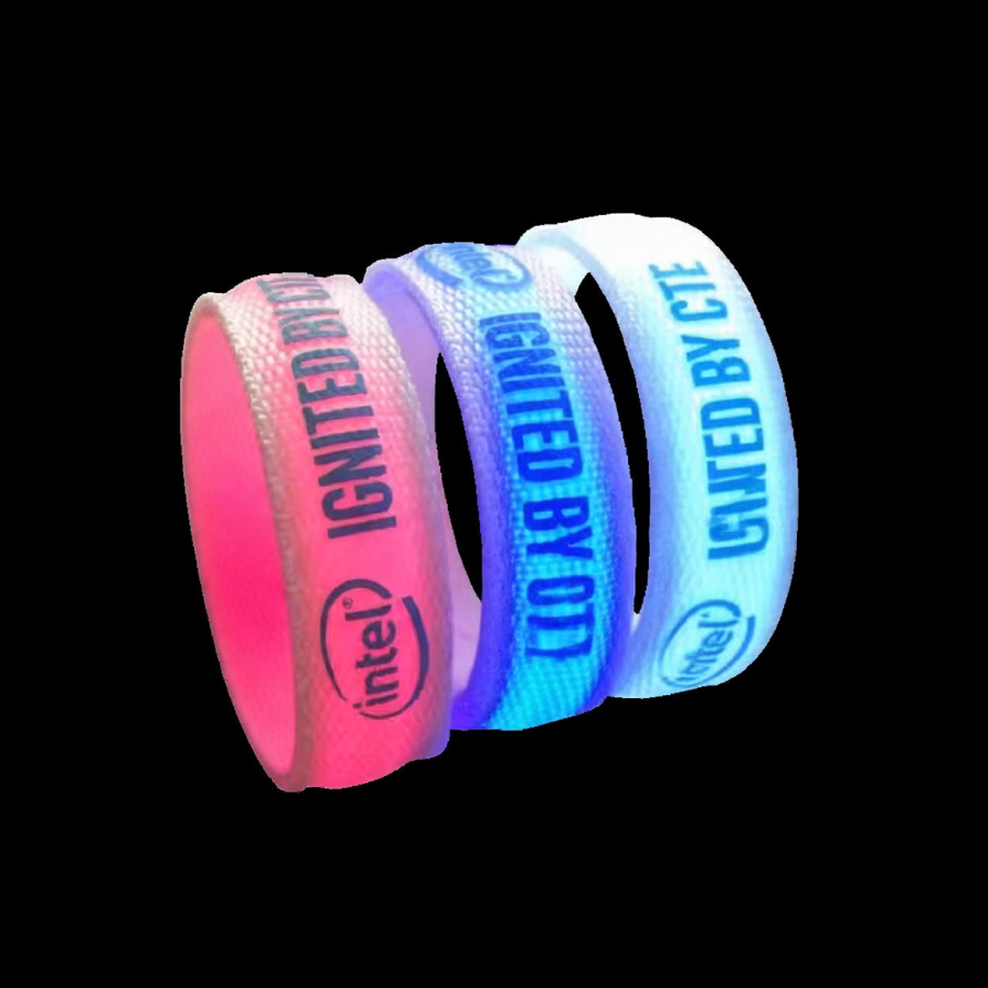 Glow Velcro Wristbands - Custom Ribbons Now