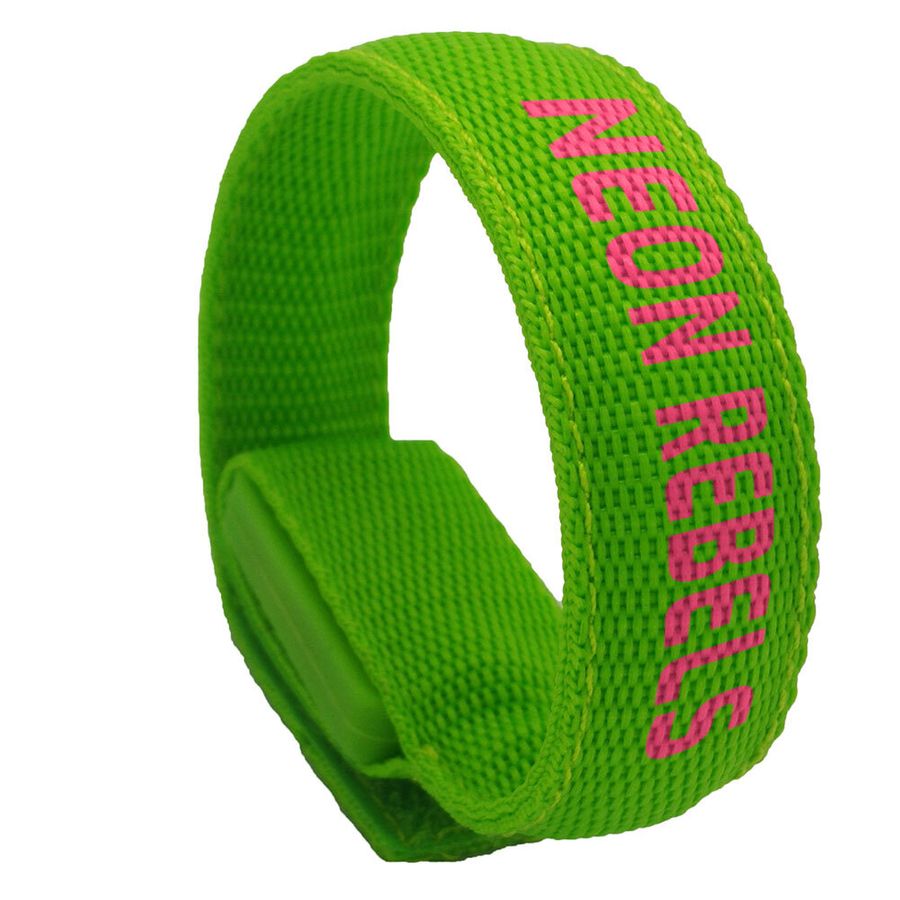Glow Velcro Wristbands - Custom Ribbons Now