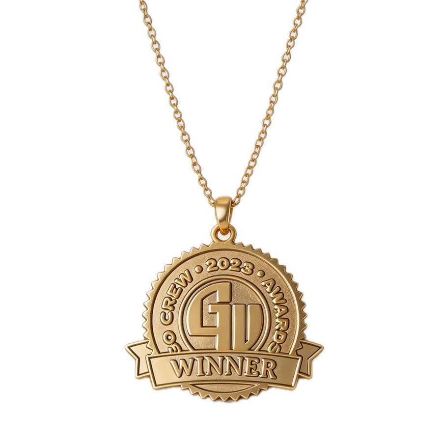 Die Struck Charm Necklaces - Custom Ribbons Now