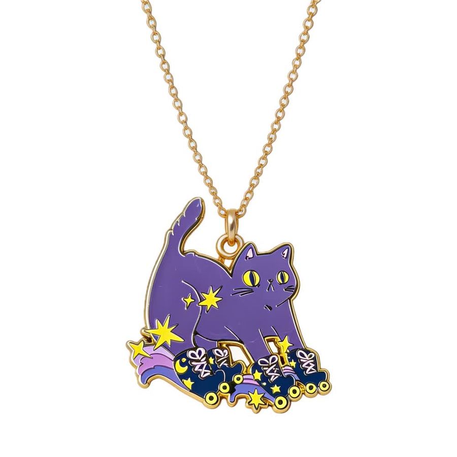 Hard Enamel Charm Necklaces - Custom Ribbons Now