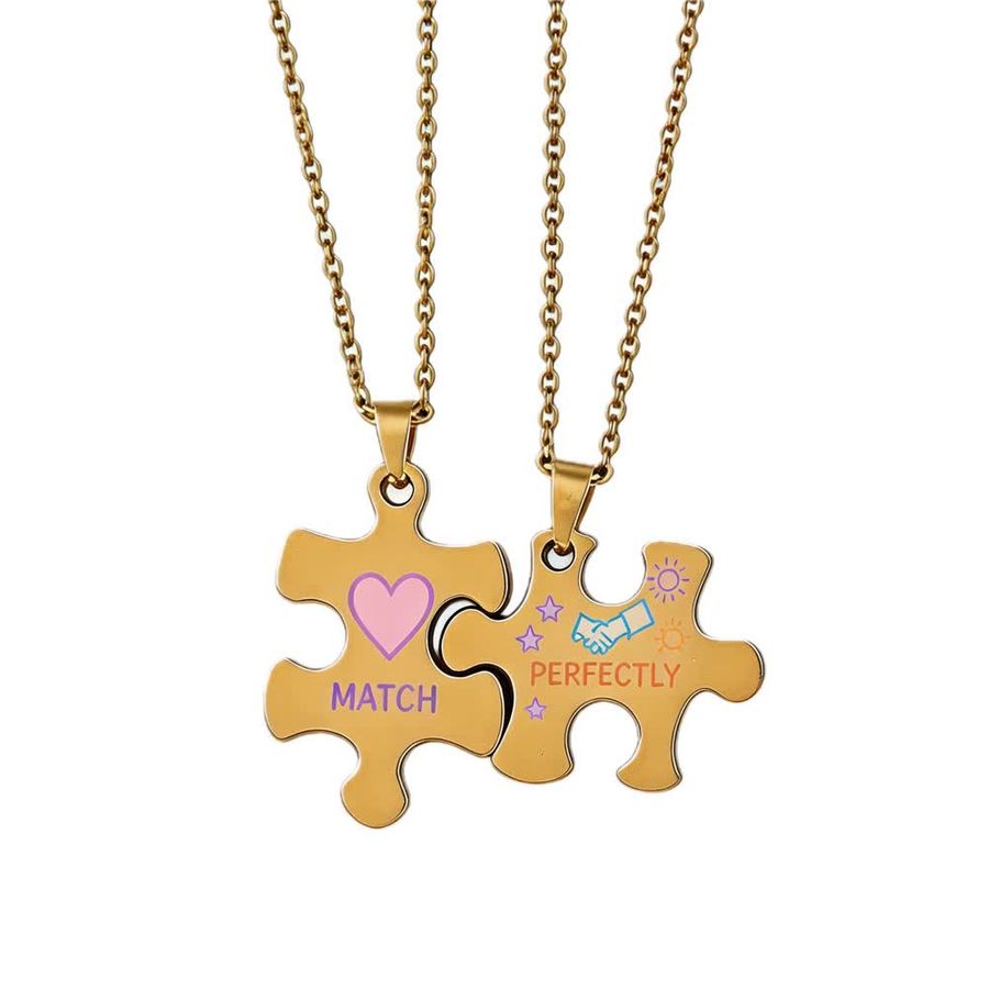 Couple Necklaces - Custom Ribbons Now