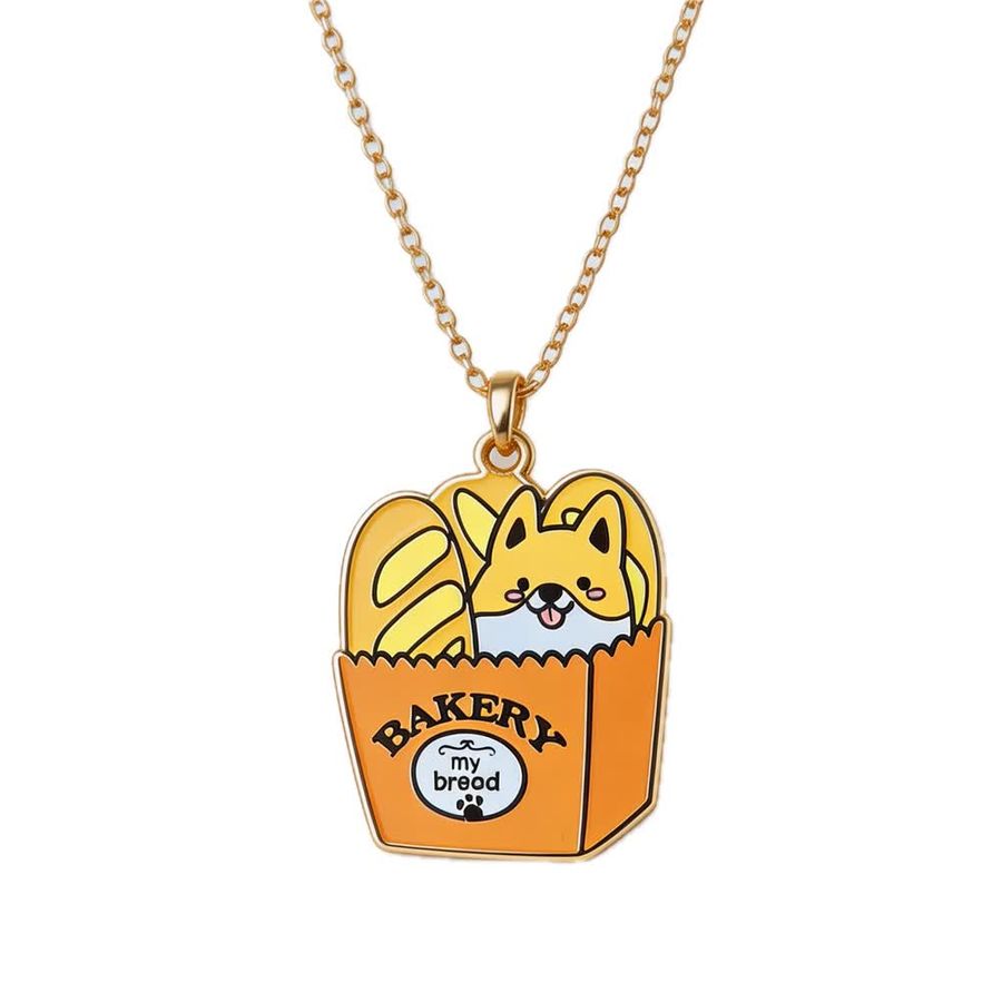 Hard Enamel Charm Necklaces - Custom Ribbons Now