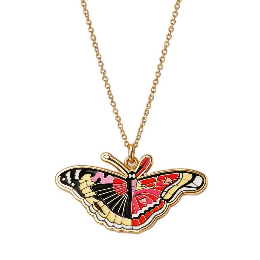 Hard Enamel Charm Necklaces - Custom Ribbons Now