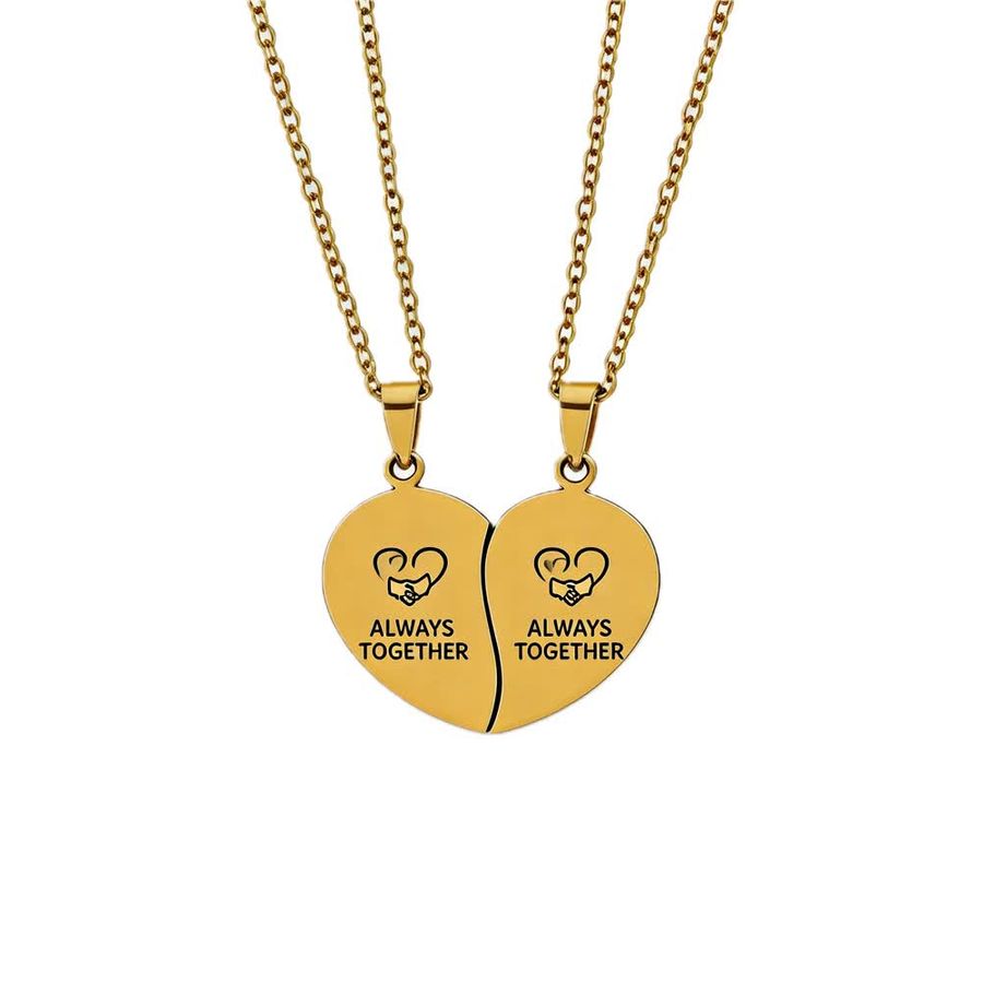 Couple Necklaces - Custom Ribbons Now