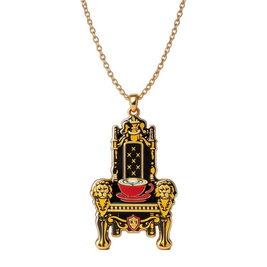 Hard Enamel Charm Necklaces - Custom Ribbons Now