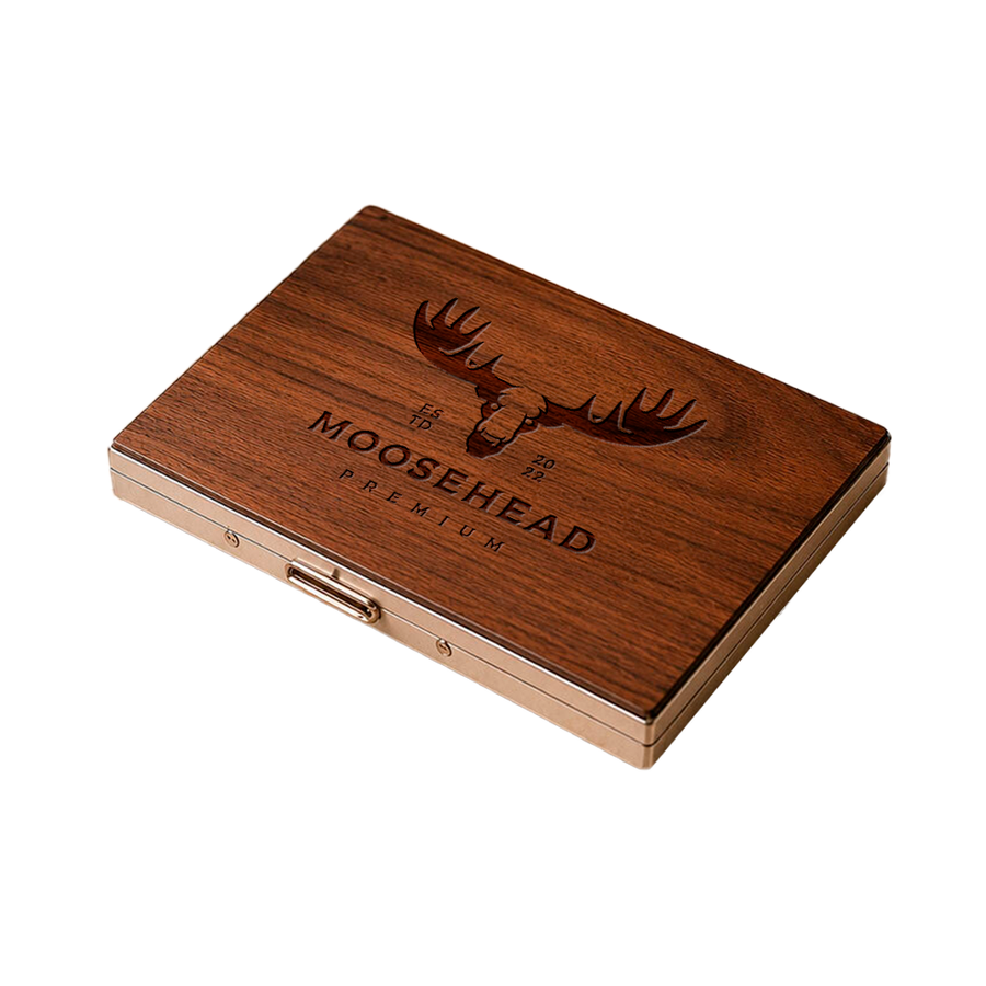 Metal Framed Wooden Cigarette Cases - Custom Ribbons Now