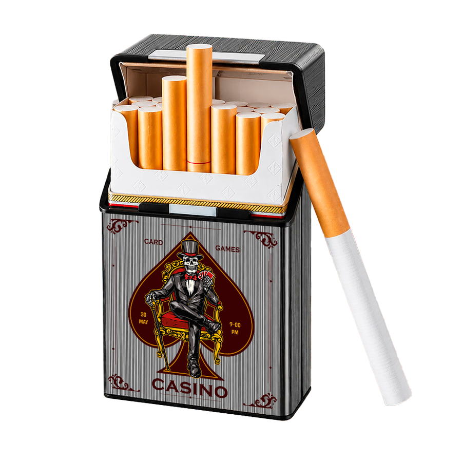 Metal Lid Cigarette Cigarette Cases - Custom Ribbons Now