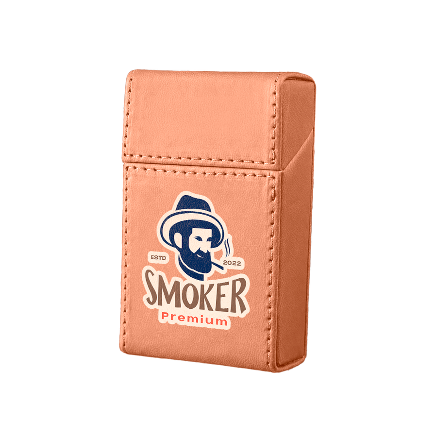 Flip Top PU Leather Full Bag Cigarette Cases - Custom Ribbons Now