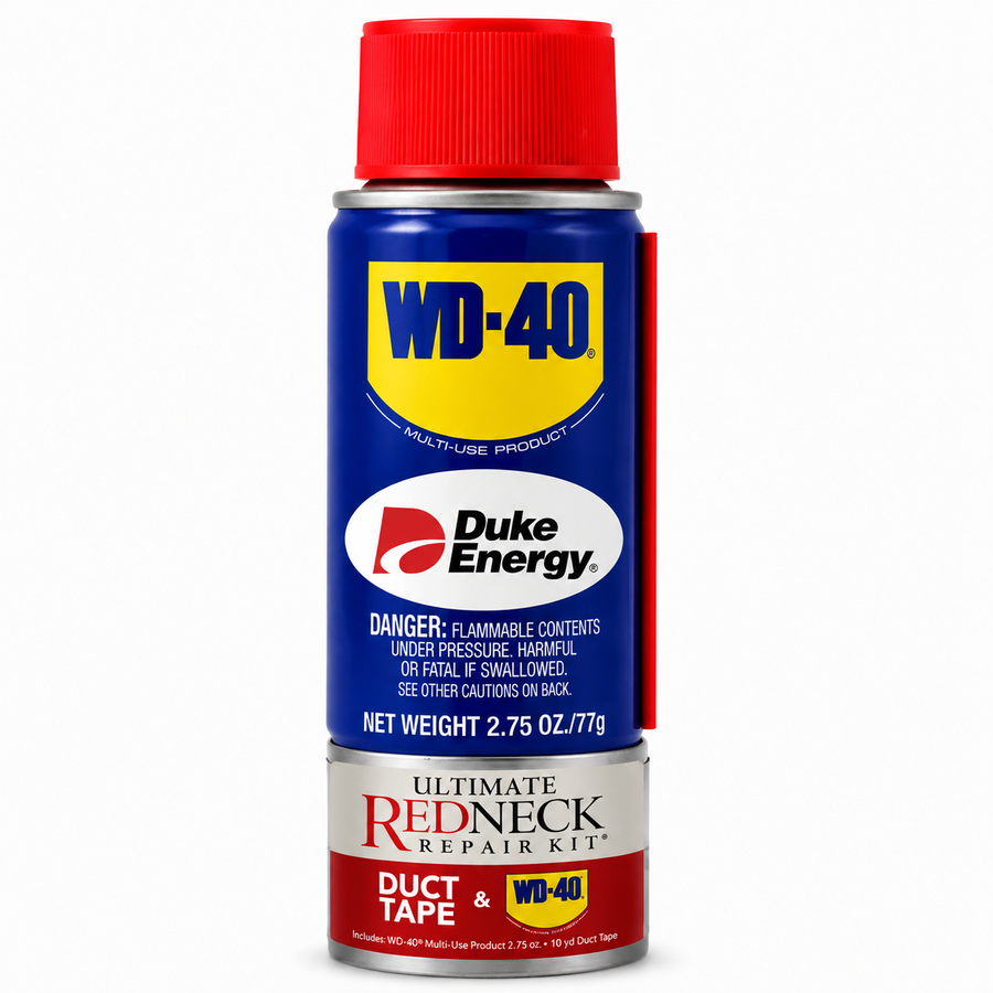 Ultimate Redneck Repair Kits, WD-40 2.75 oz Handy Cans and 6 yards of Duct Tapes - Custom Ribbons Now