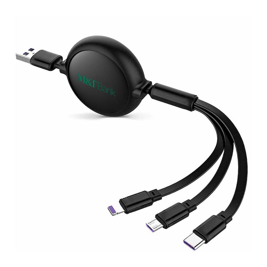Soft Silicone 3-in-1 Charging Cables - Custom Ribbons Now