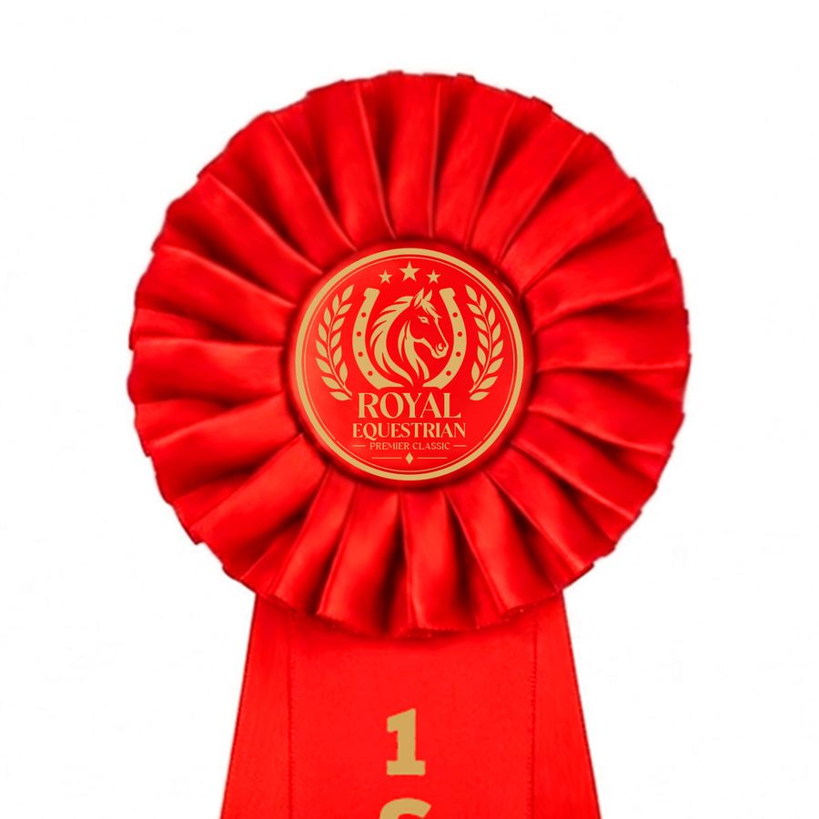 Gold Printing Rosette Buttons - Custom Ribbons Now