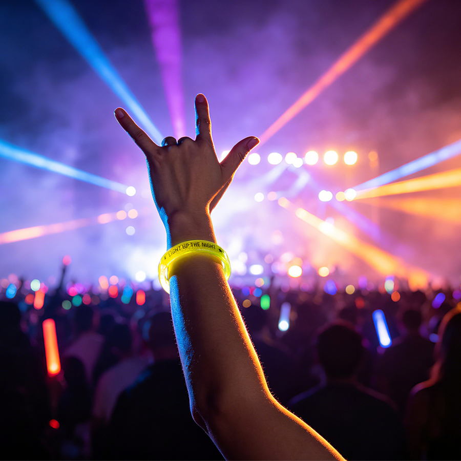 Custom Acrylic Glow Bracelets - Custom Ribbons Now