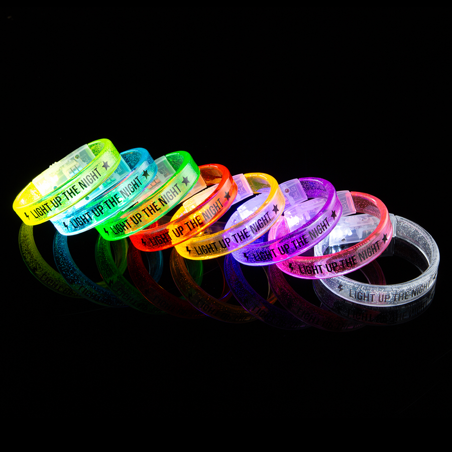 Custom Acrylic Glow Bracelets - Custom Ribbons Now