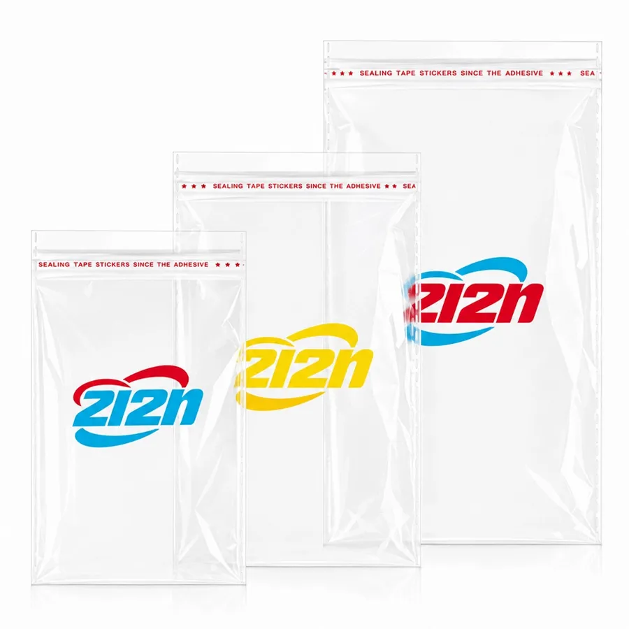 Resealable Clear Poly Bags - Custom Ribbons Now