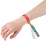 Full Color Metallic Edge Satin Cloth Wristbands
